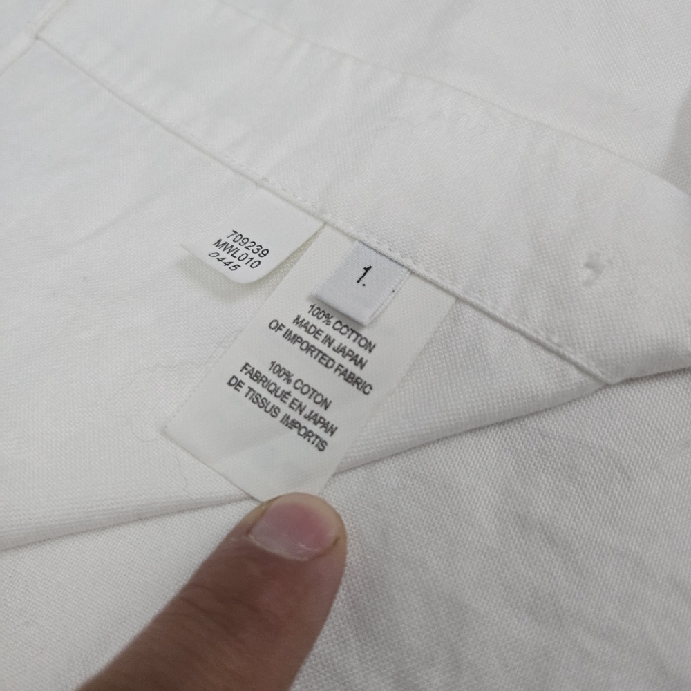 Thom Browne White Shirt with Multicolor Sleeve Stripes Size 1 (Small) - Picture 6 of 8